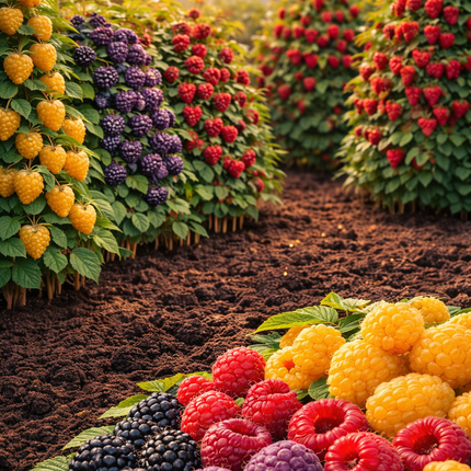 Pachet Zmeur PLANTAȚIE PREMIUM – 9 butasi + 5 CADOU