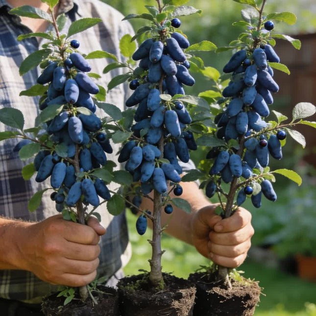 Afin Siberian (Haskap) – Pachet FAMILIE – 6 Soiuri Diferite – Plante Mari Anul 3 – Pe Rod