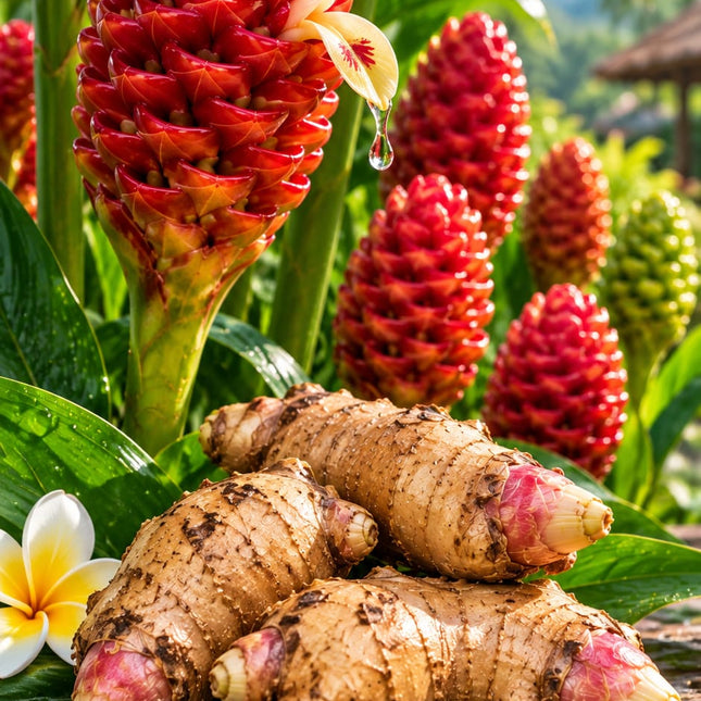 Shampoo Ginger Exotic – Zingiber zerumbet – Pachet 3 Rizomi